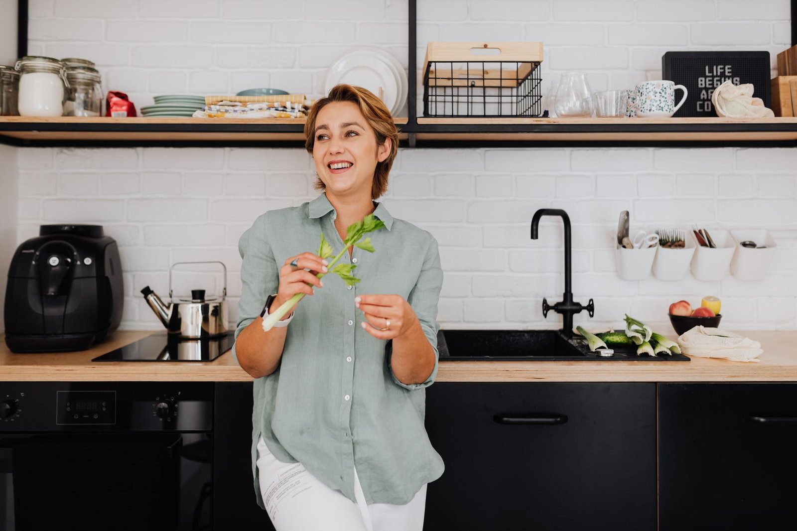 Using an air fryer in a home kitchen